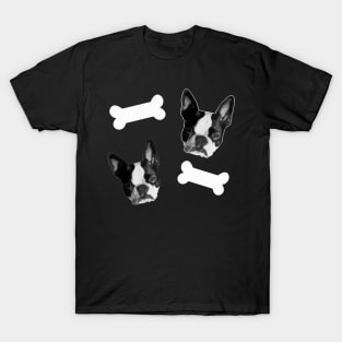 Black and White Boston Terrier Gifts T-Shirt